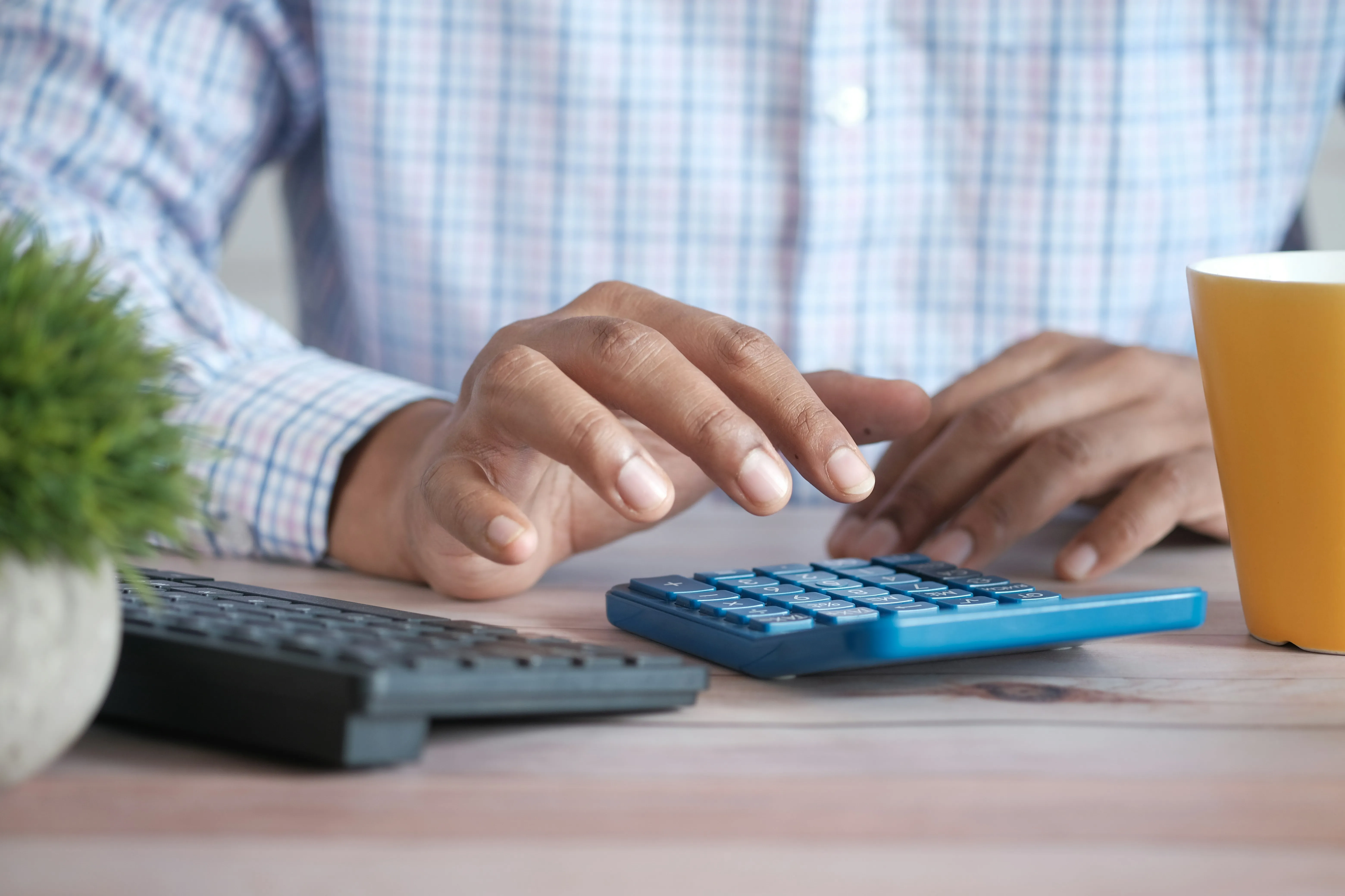 Bookkeeper preparing a bookkeeping invoice template for client billing