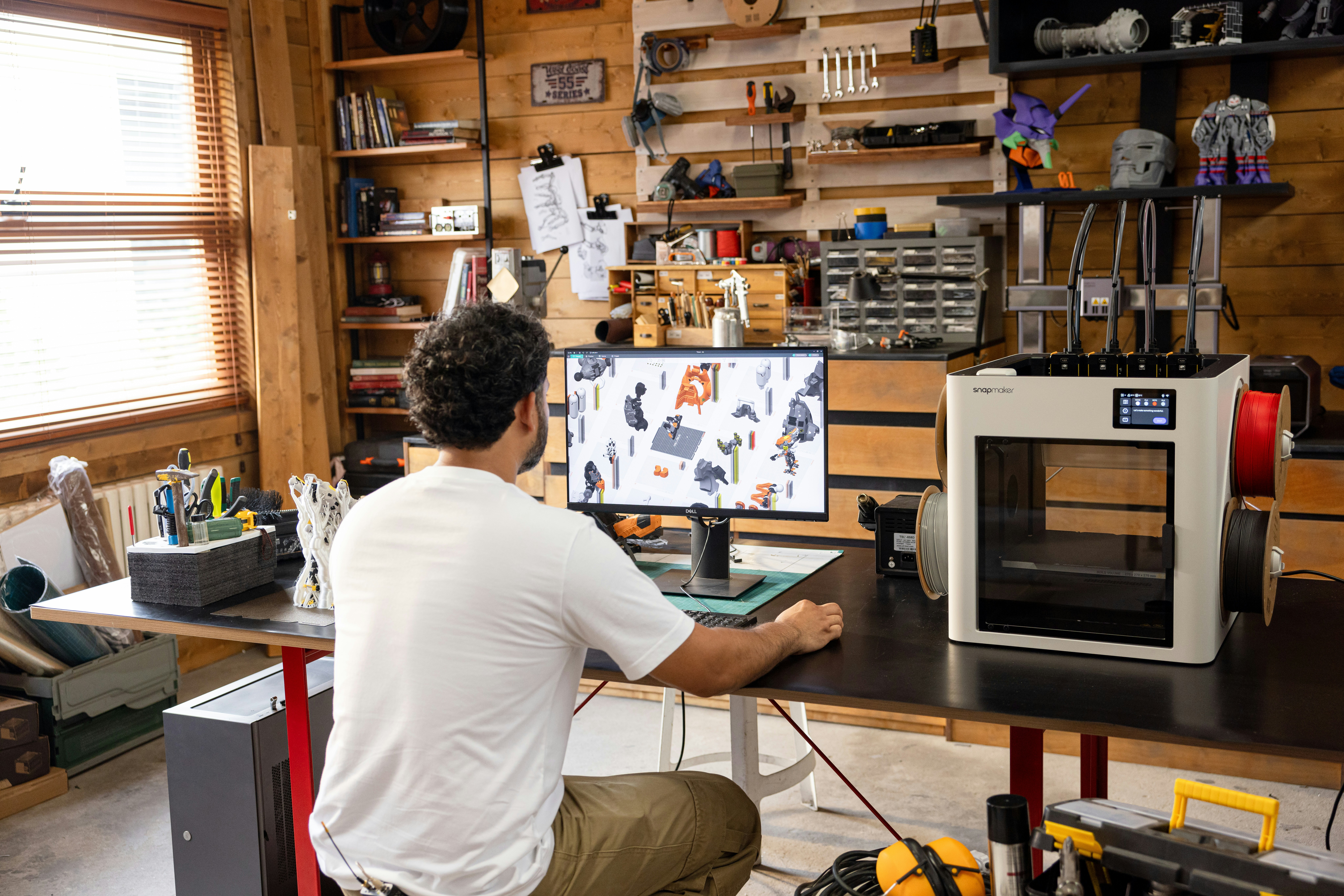 Carpenter preparing a carpentry invoice for woodworking services