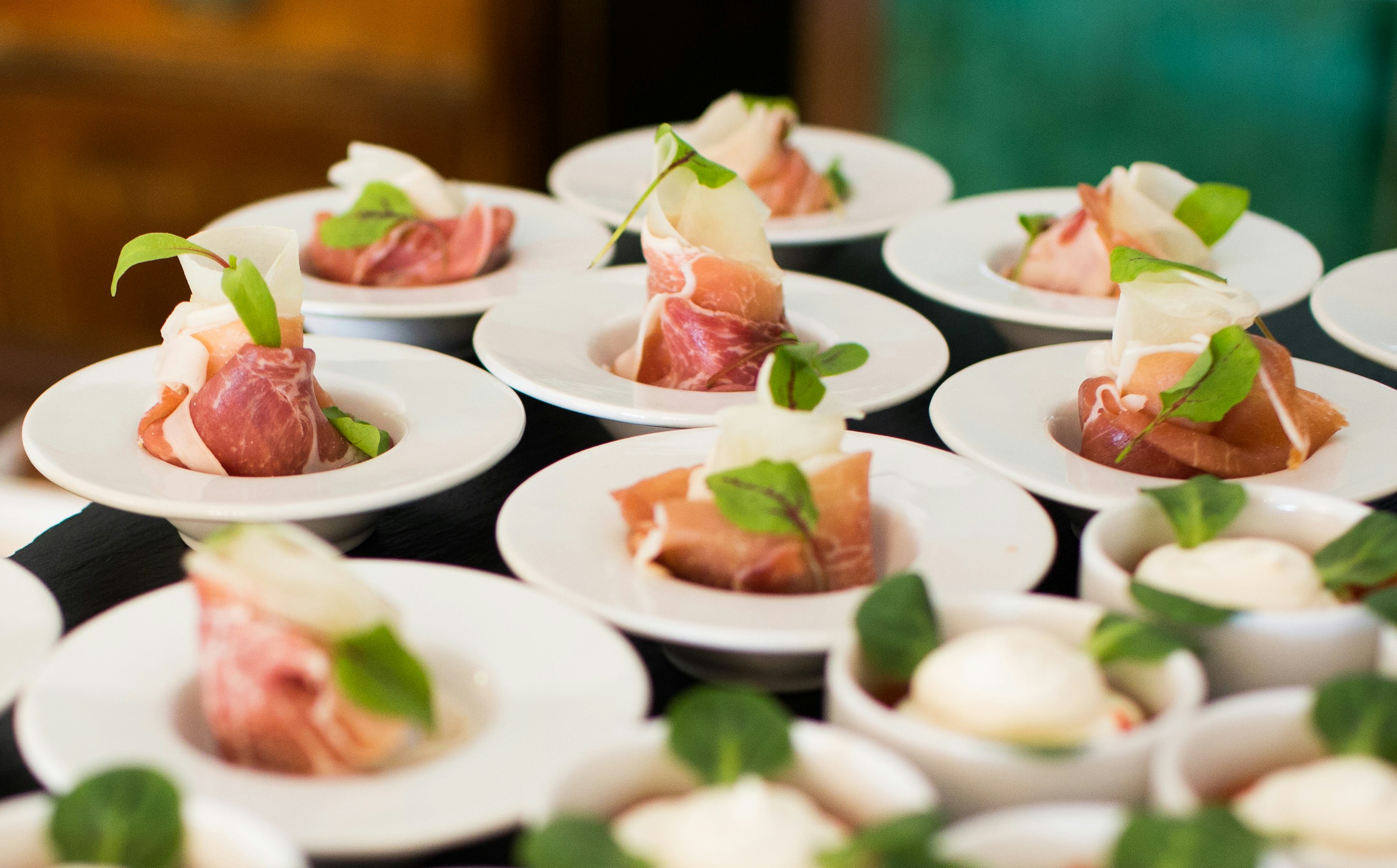 Catering business using a catering invoice template for customer billing