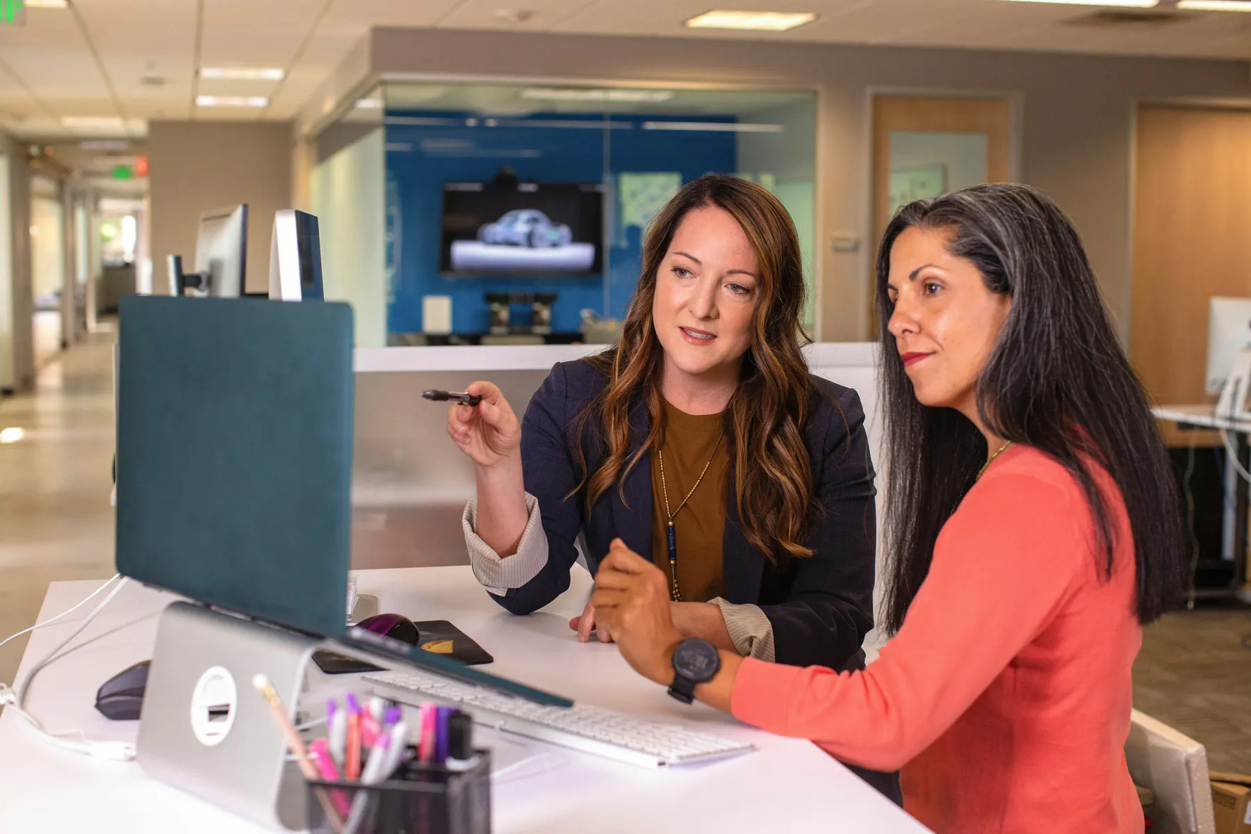 Business consultant preparing a consulting invoice for client work