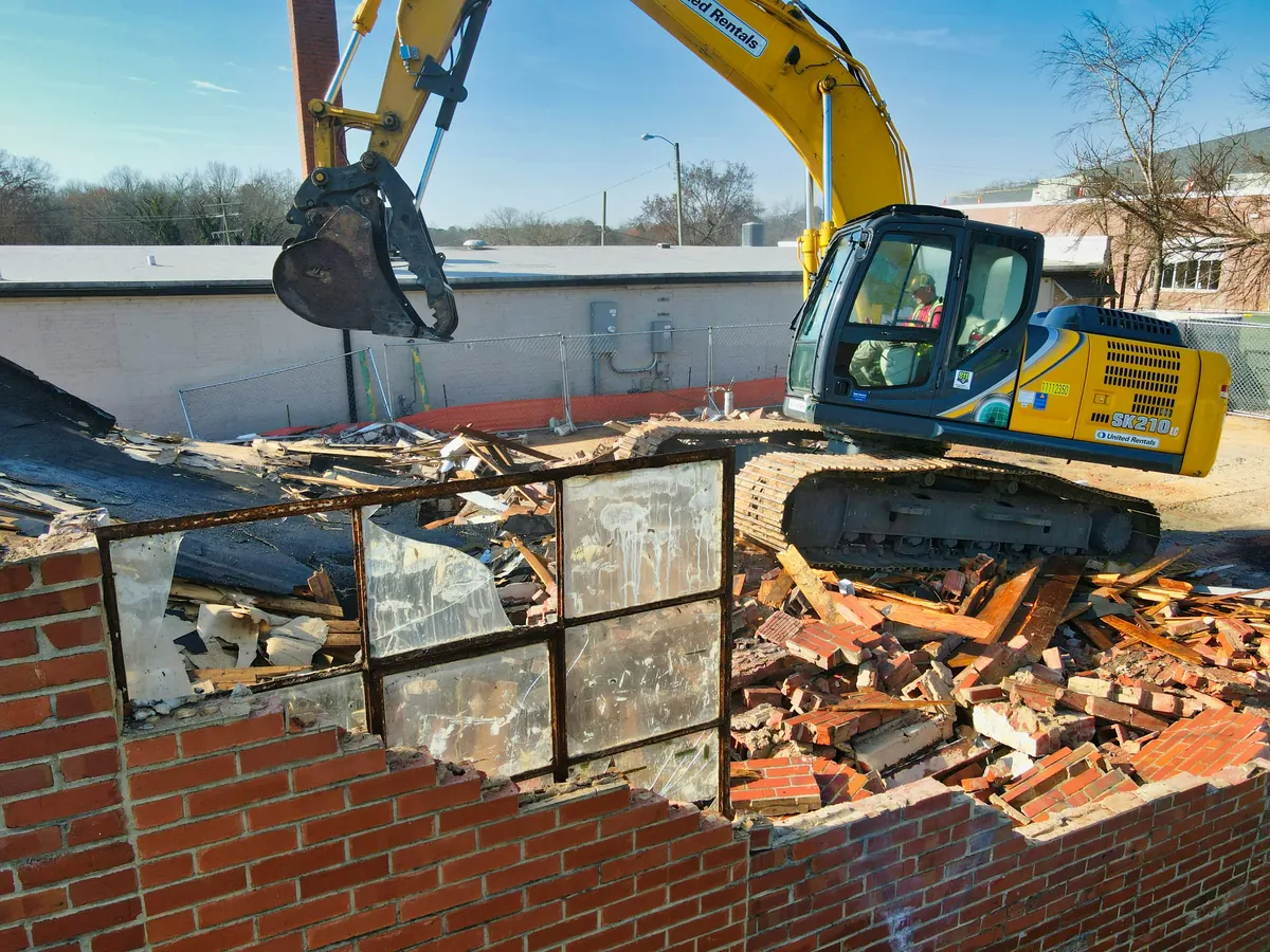 Demolition invoice example showing labour, equipment, and site clearance charges
