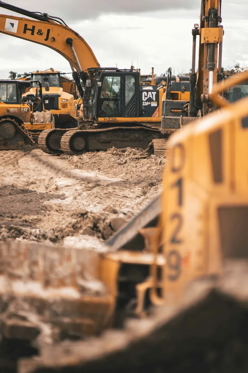 Equipment rental business preparing an invoice for rented machinery and tools