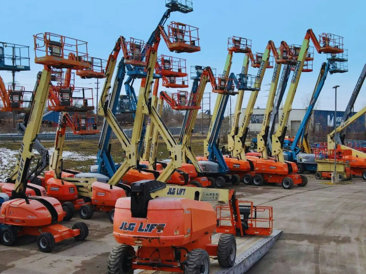 Equipment rental invoice and receipt for machinery hire