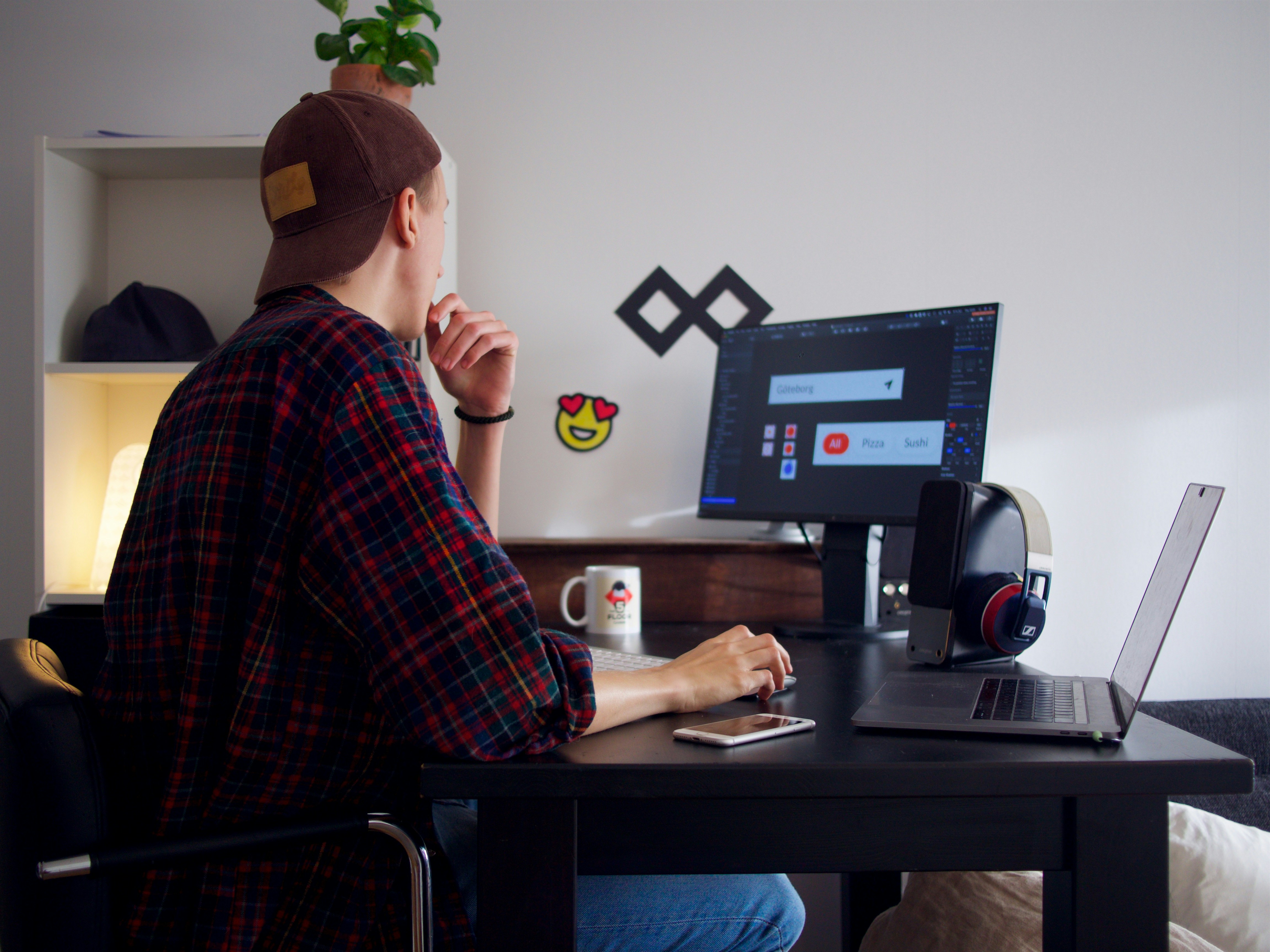 Freelancer preparing an invoice for freelance work and client services