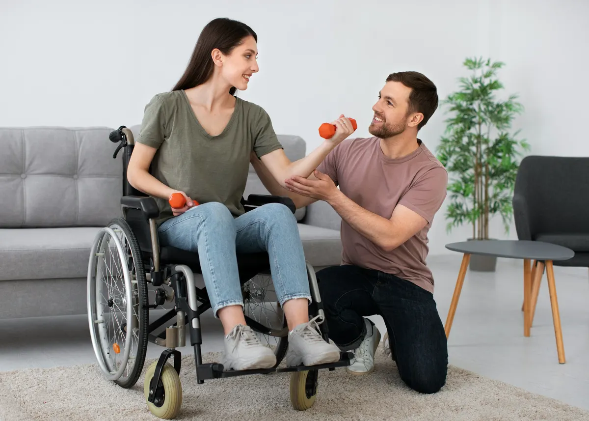 Home care professional reviewing a caregiver invoice example