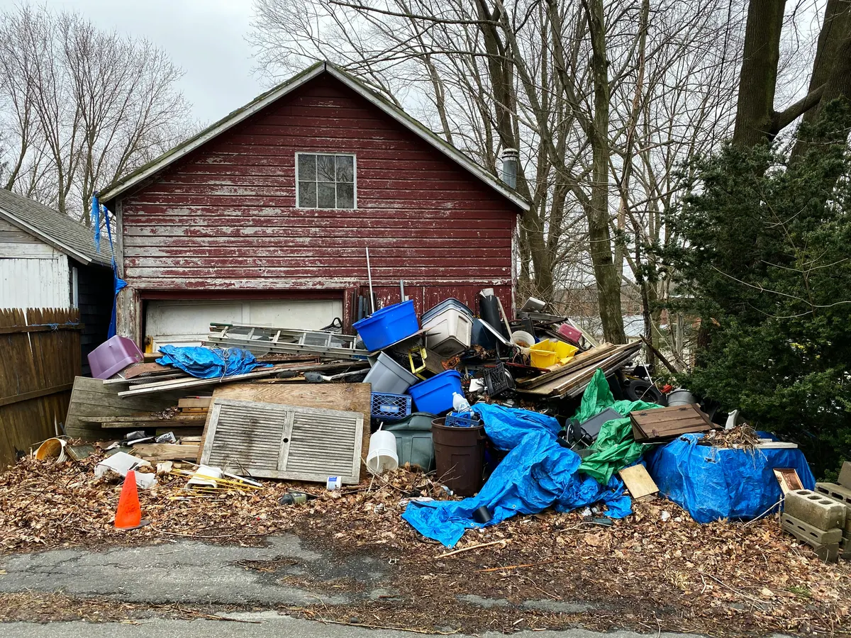 Editable junk removal invoice PDF for a property clearance service