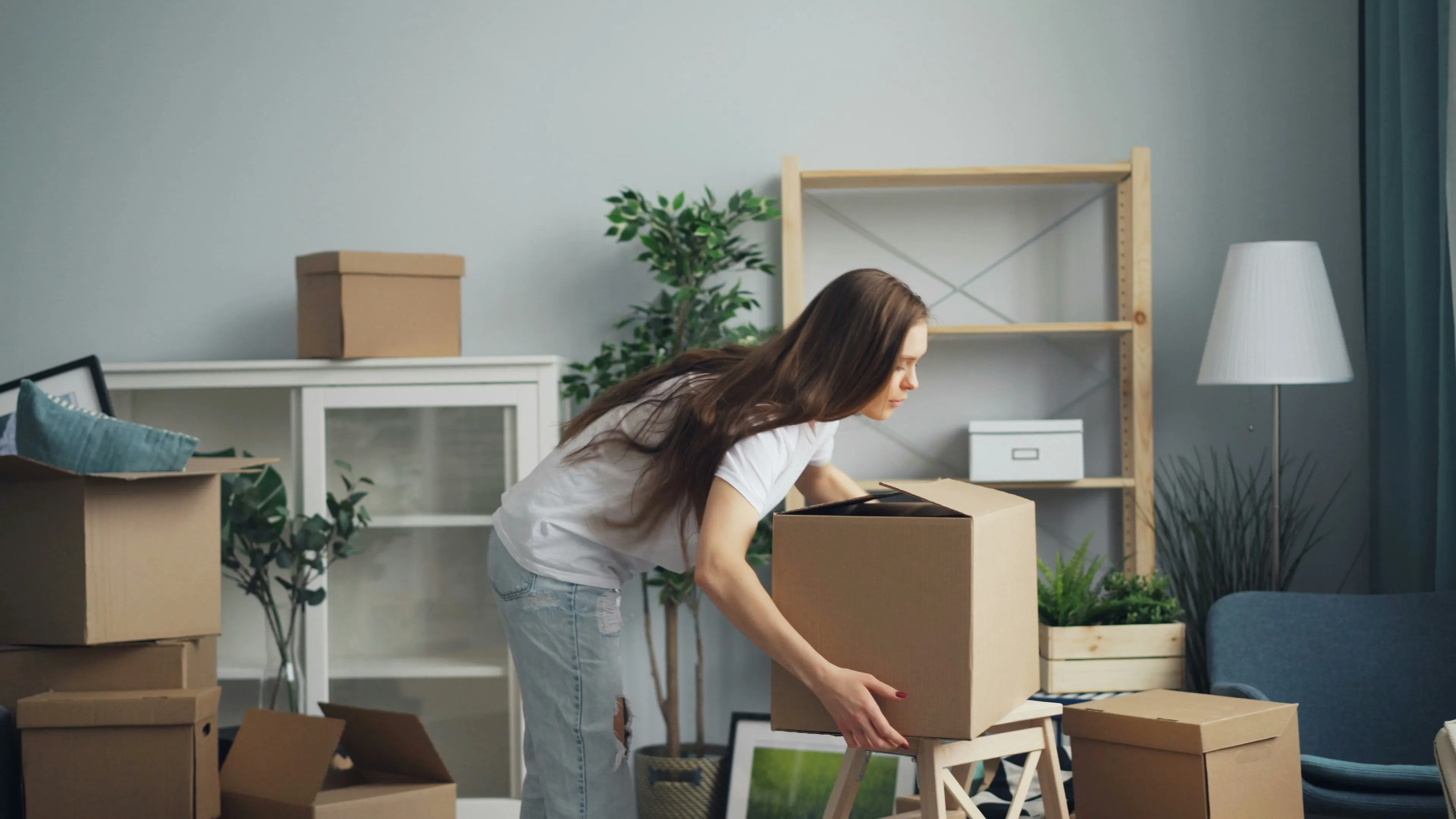 Moving company preparing a professional invoice for relocation services