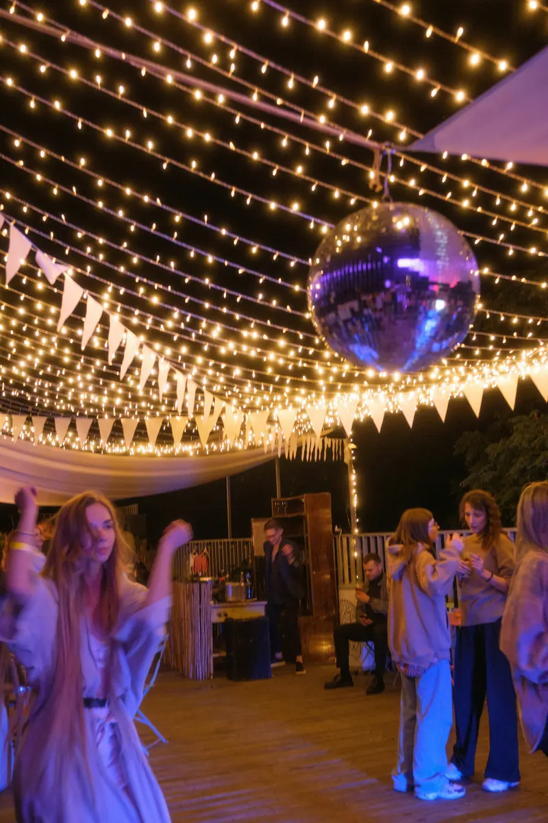 Party rental company preparing an invoice for event equipment