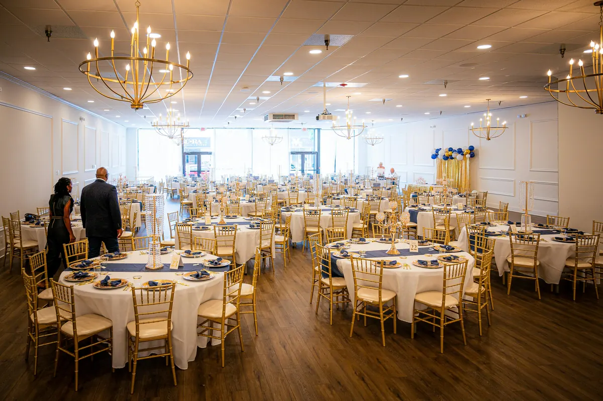 Event hire business completing an equipment rental invoice