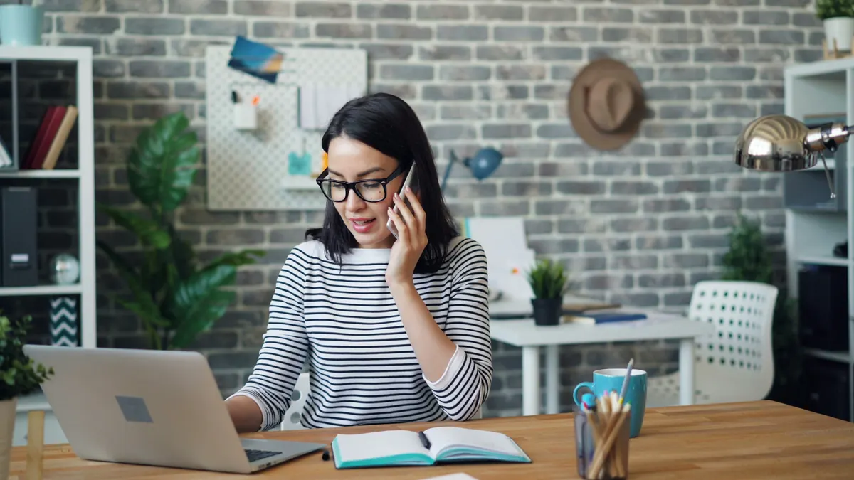Personal assistant preparing an invoice for administrative services