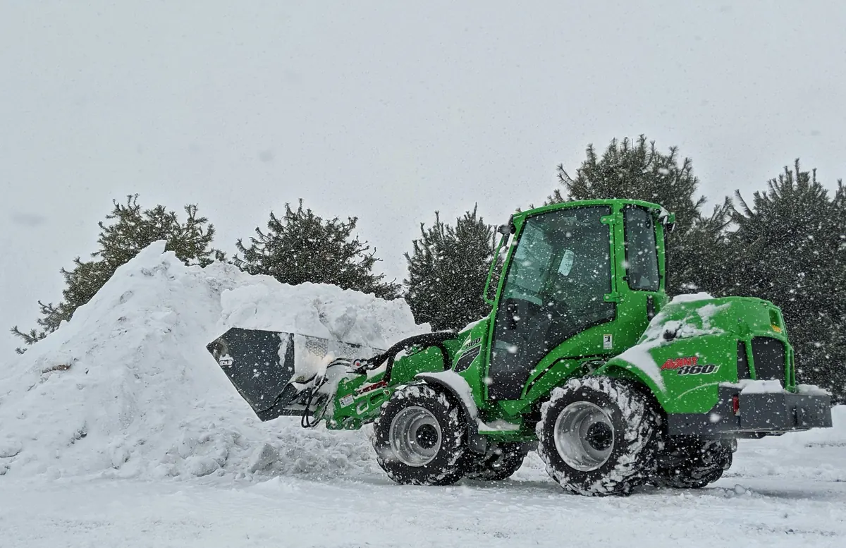 Snow plowing business creating an invoice for commercial winter maintenance services