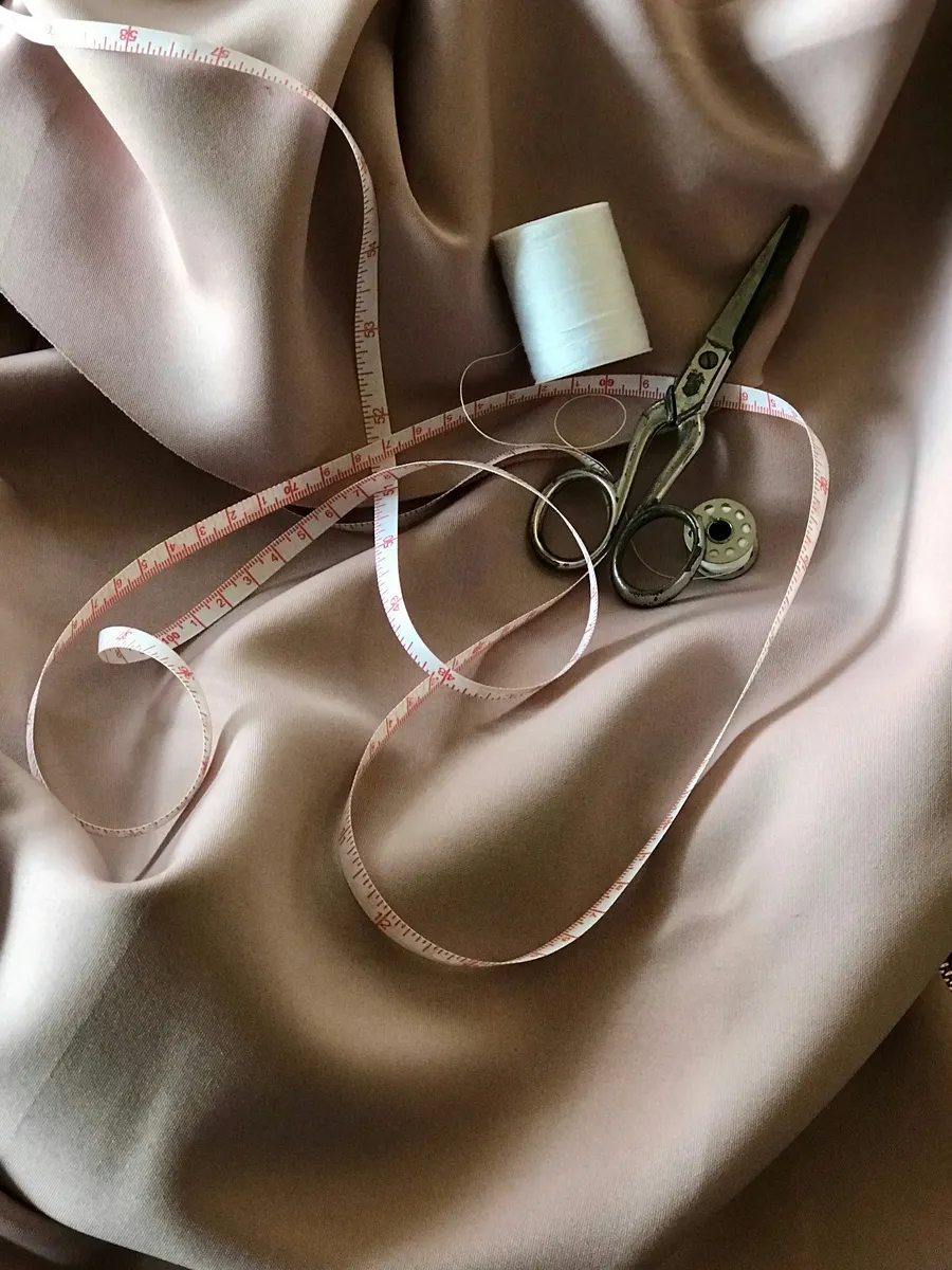 Tailoring shop recording garment alterations, sewing work, and customer charges