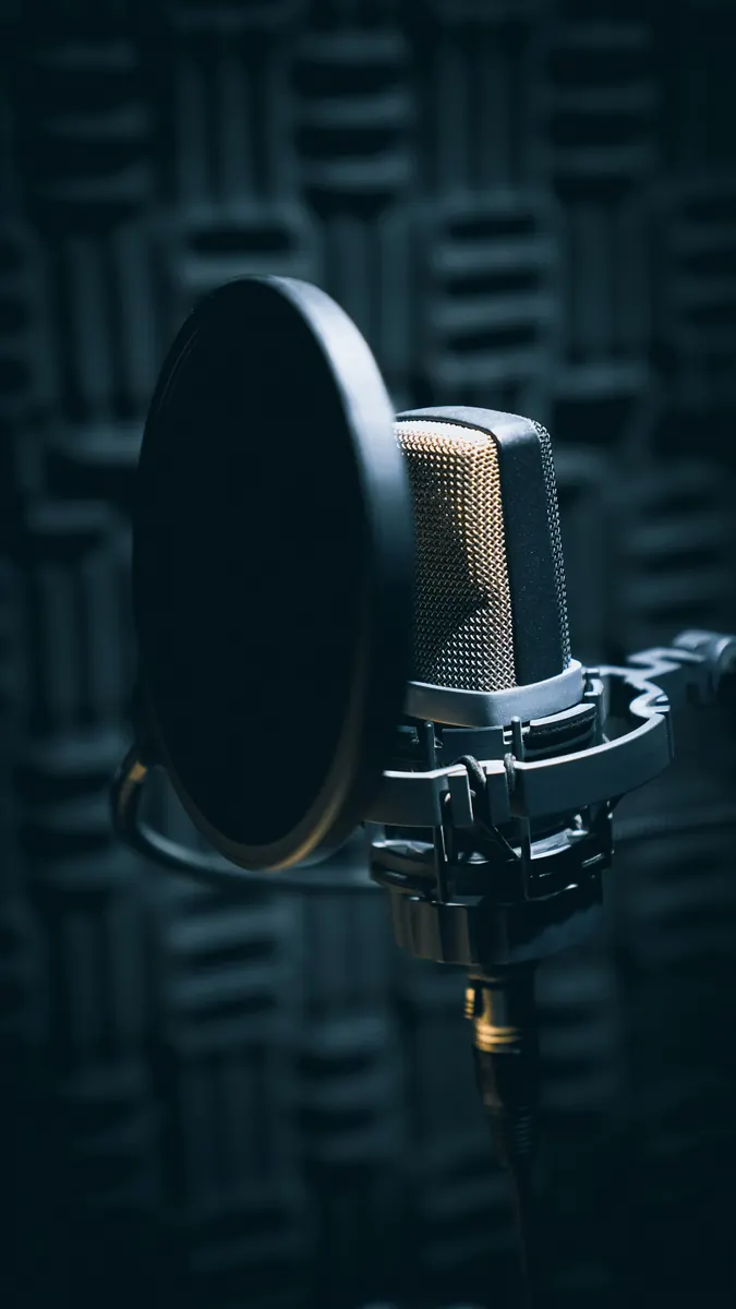 Voice actor completing an editable voice over invoice template