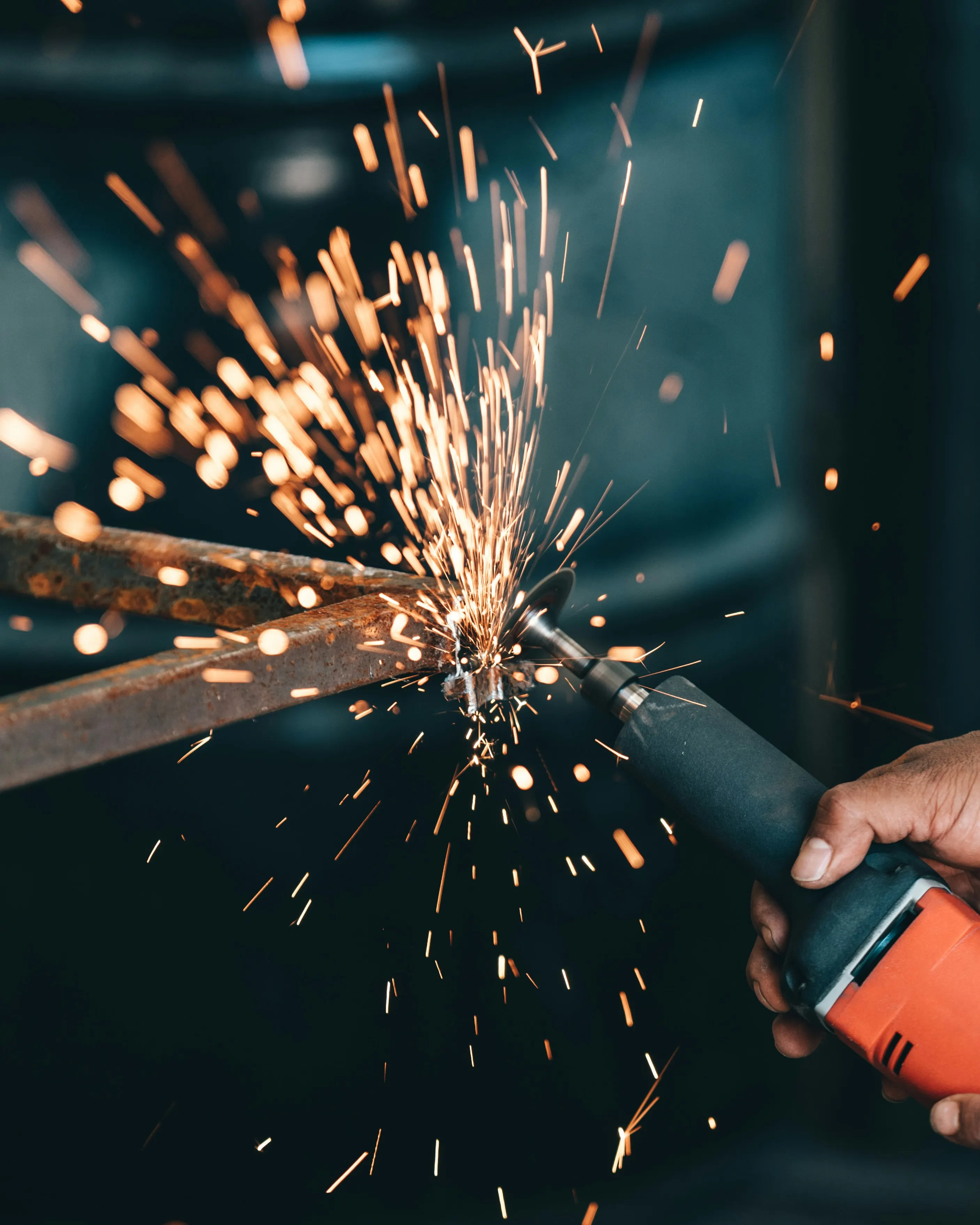 Fabrication business using a welding invoice template for customer billing