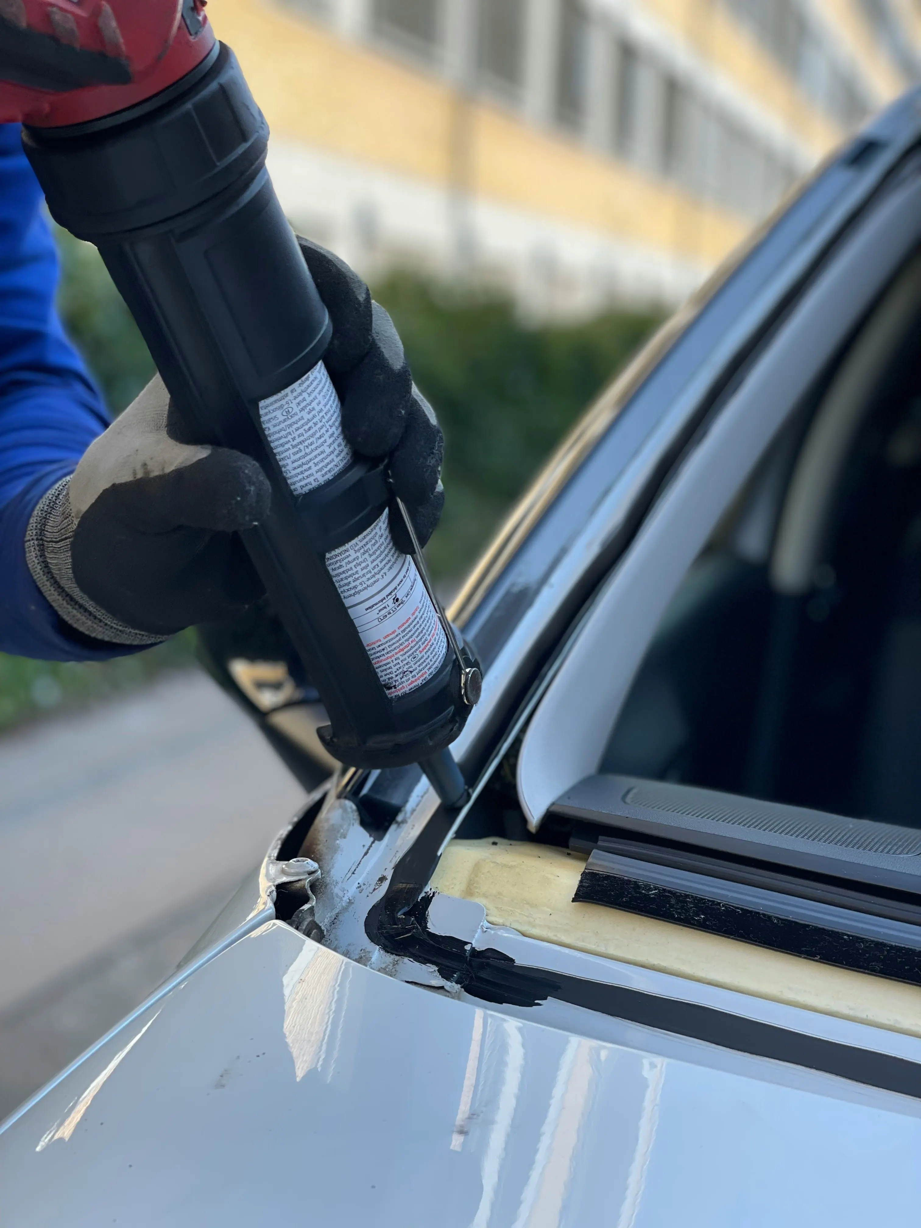Auto glass company using a windshield repair invoice template